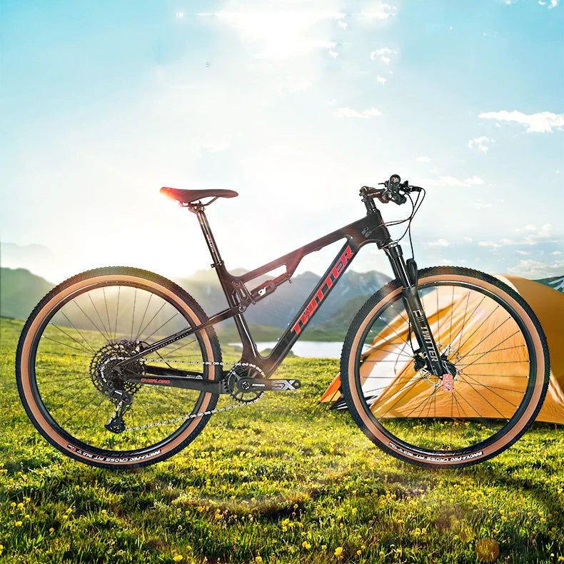 High Quality 27.5 & 29 Inch Carbon Full Suspension Downhill Mountain Bike with Disc Brake & Ordinary Pedal for Online Stores