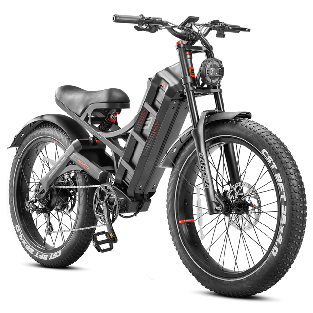 Eahora Romeo Pro Full Suspension Electric Bike Single Motor 1200W/2500W 48V 60Ah/52V 60ah 7-Speed 32Km/H Speed 70-120Km Range