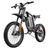 EKXBIKE X21 Max 3000W 60V 30AH Electric Mountain Bike 19*2 Zoll 85 km/h MTB-Reifen 90km Range Hydraulically-Loaded Shock