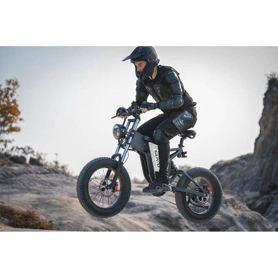 GUNAI MX25 1000W Brushless Motor Electric Mountain Bike with 20*4,0 Inch Fat Tire 50 km/h Top Speed 48V 25Ah
