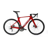 Integrated Handlebar Hidden Cable 56CM Professional Carbon Fiber Road Bike 700C