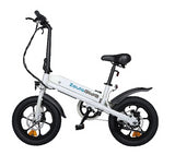TFSMILEY S5 Electric Folding Bike 16*3.0 Tire Max Speed 25-32km/h 36V 250-500W 7.8ah Dual Disc Brake Front Steel Brushless