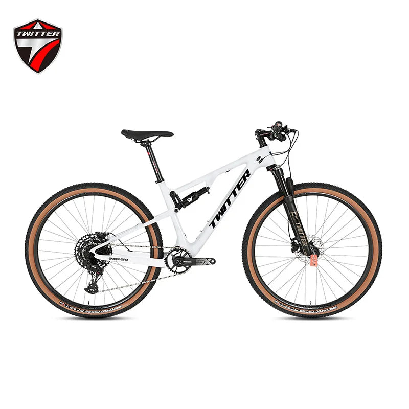 Twitter Full Suspension MTB Carbon Mountain Bike Hot Sale OVERLORD  XT-12speed 29inch Mountain Bike Bicycles
