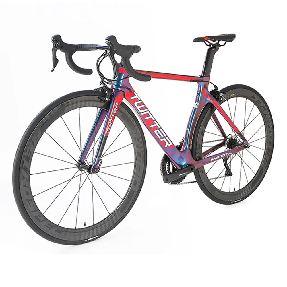 105/R7000 22 Speed Holographic Cheap Oem  Carbon Road Bike with Carbon Wheels