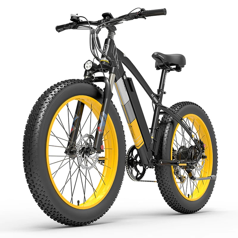 LANKELEIS XC4000 48V Lithium Battery Electric Mountain Bike Aluminum Alloy Frame with Rear Hub Motor Fat Bike