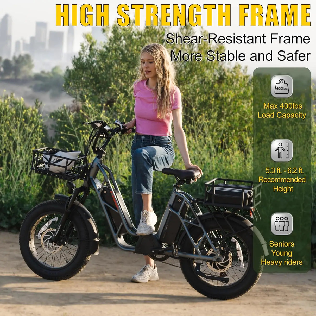 Fucare Factory Stock Gemini 20 Inch Fat Tire Long Range Electric Dirt Motorbike 48V Electric Motorcycle for Outdoor Cycling