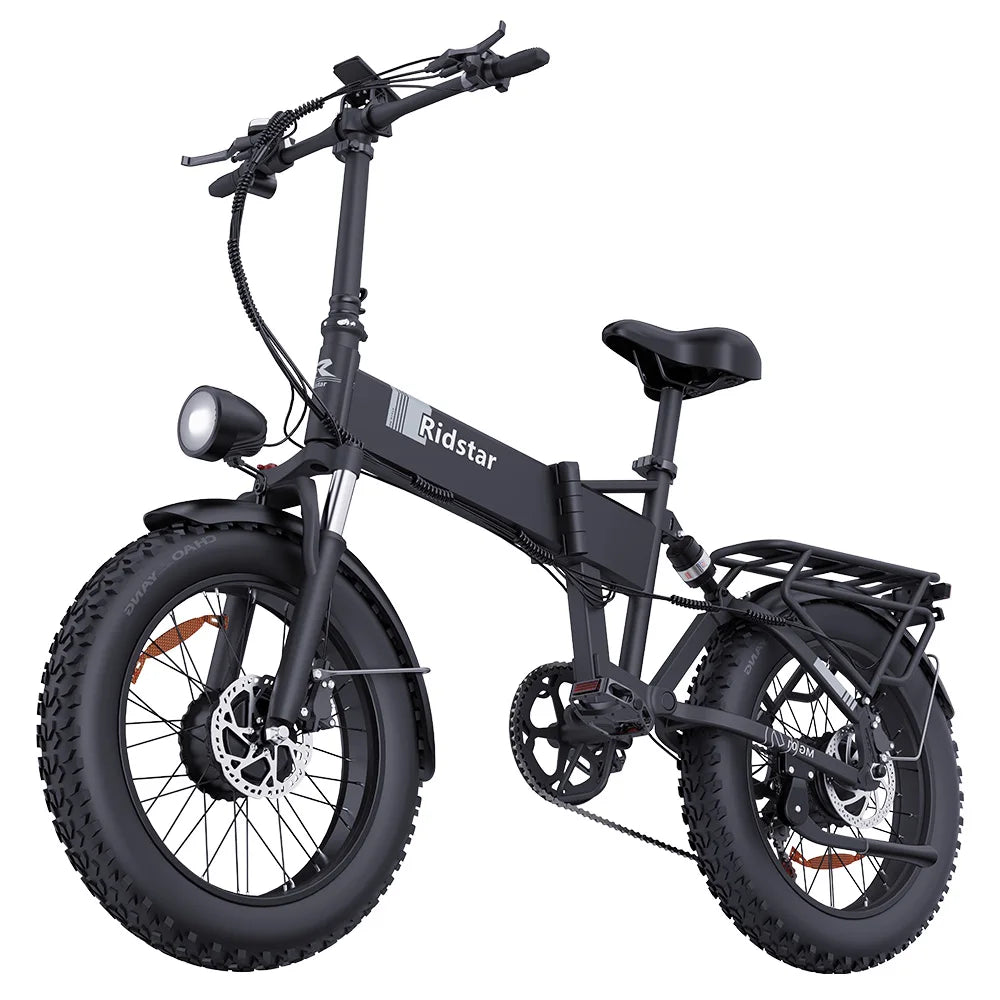 1000W * 2 48V 23AH 20*4 Zoll fette Reifen 49 km/h Ridstar H20 Pro Elektro fahrrad mit hydraulischer Scheiben bremse