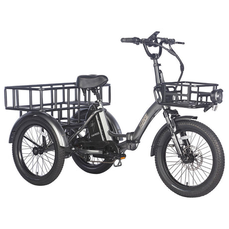 FAFREES F20 Mate 500W Motor Heavy Duty Ebike Electric Cargo Trike 180kg Capacity 110KM Range, Folding Design EU UK CN