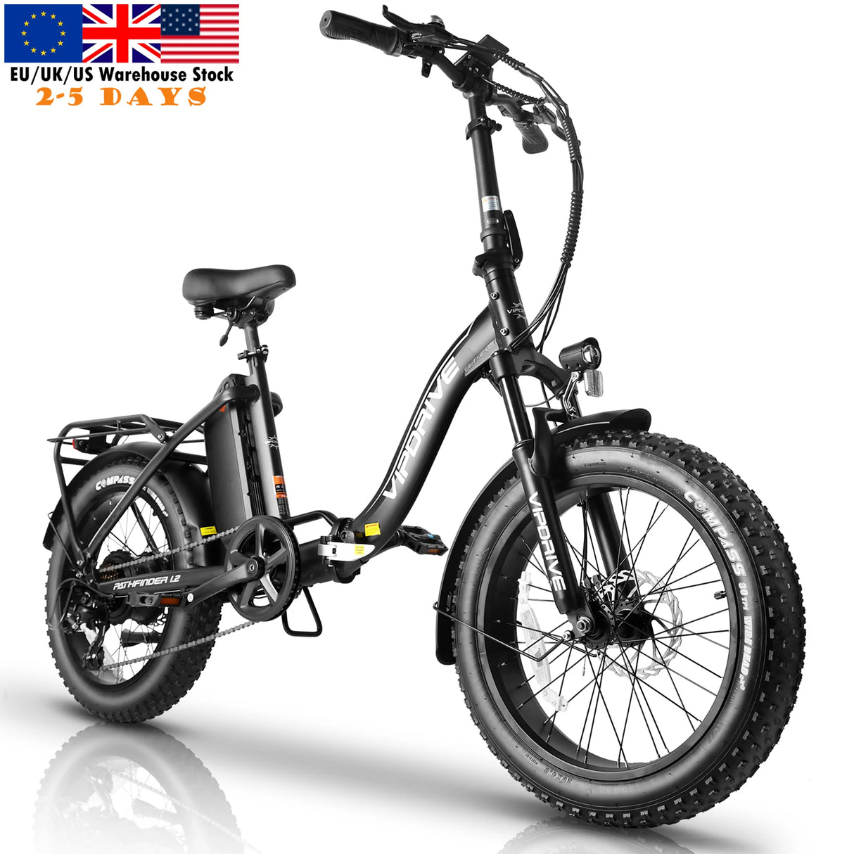 USA Warehouse Stock 48V 13AH 500W 20 Inch Fat Tire Folding Adults Ebike Multi Mode Moped Cheap City Foldable Mountain Ebike