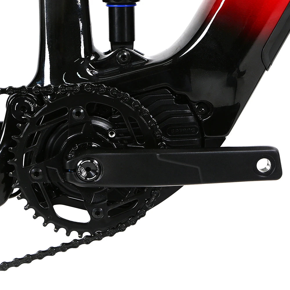 2023 New Design E Bike Frame Full Suspension Bafang Mid Drive Motor Electric City Bike Aluminum Alloy E Bike