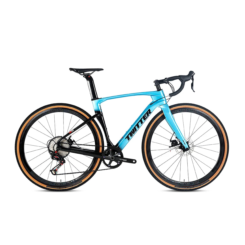 Hidden Cable Handlebar Disc Brake Carbon Fiber Road Bike Bicycle  700C*40C