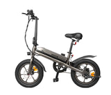 TFSMILEY S5 Electric Folding Bike 16*3.0 Tire Max Speed 25-32km/h 36V 250-500W 7.8ah Dual Disc Brake Front Steel Brushless