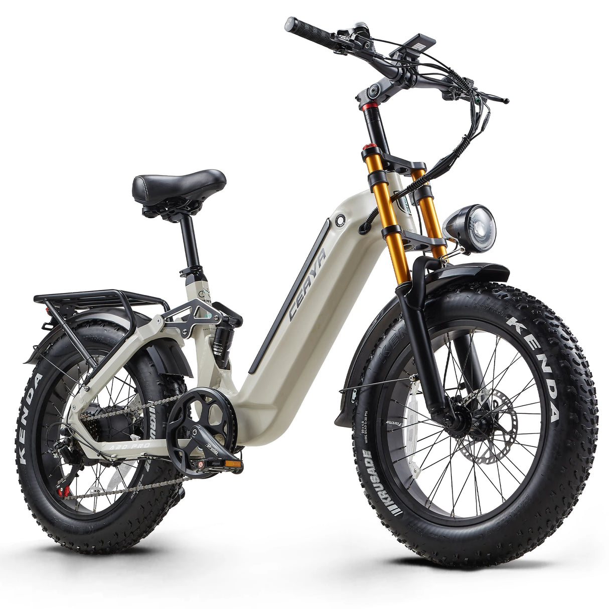 CEAYA A20PRO Electric Bike 48v 20Ah Lithium Battery Grey Option with Hydraulic Disc Brakes Aluminum Alloy Frame