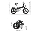 For G660 Foldable Electric City Bike with Central Motor Digital Electronic 25 Speed 45km Range