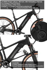 TWITTER E300 Ebike Aluminium Electric Bike MTB Torque-48V350W10A (36V350W13A) Rear Hub Motor Electric Mountain Bicycle for Sale