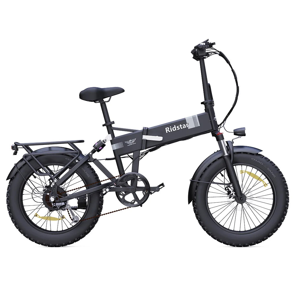 1000W 48V 15AH 45 km/h 80km Ridstar H20 Klapp-Elektro fahrrad mit 20 Zoll fetten Reifen vorne und hinten Doppel hydraulik federu