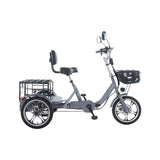 EU Warehouse 48V 350W 22Ah Lithium Battery 3-Wheel Tricycle Cargo Electric Bike with Disc Brake Foldable Brushless Motor