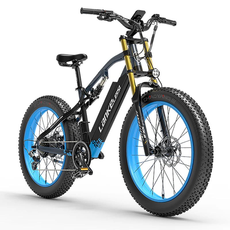 LANKELEISI RV700 Electric Smart Type Mountain Bike Central Motor EU Stock Free Fast Delivery Tube Battery Digital Smart Features