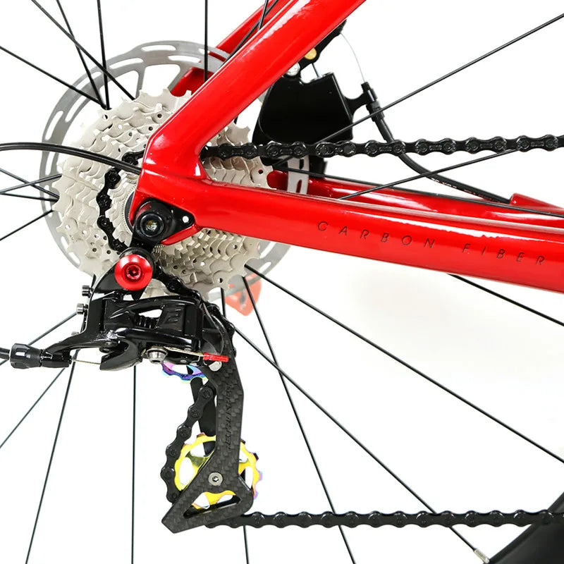 Inner Cable aero Carbon Fiber Frame Bicicleta Ceramic Bearings Road Bike Bicycle with Center Lock Hub