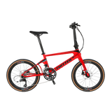 Twitter F451 Folding Bike Carbon Fiber 22 Speed Hybrid Disc Brake Foldable Bicycle