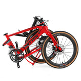 2021 New Cheap Adults Foldable Carbon Bicycle Frame 20 Inch 22 Inch Folding Bike From Bicycle Factory