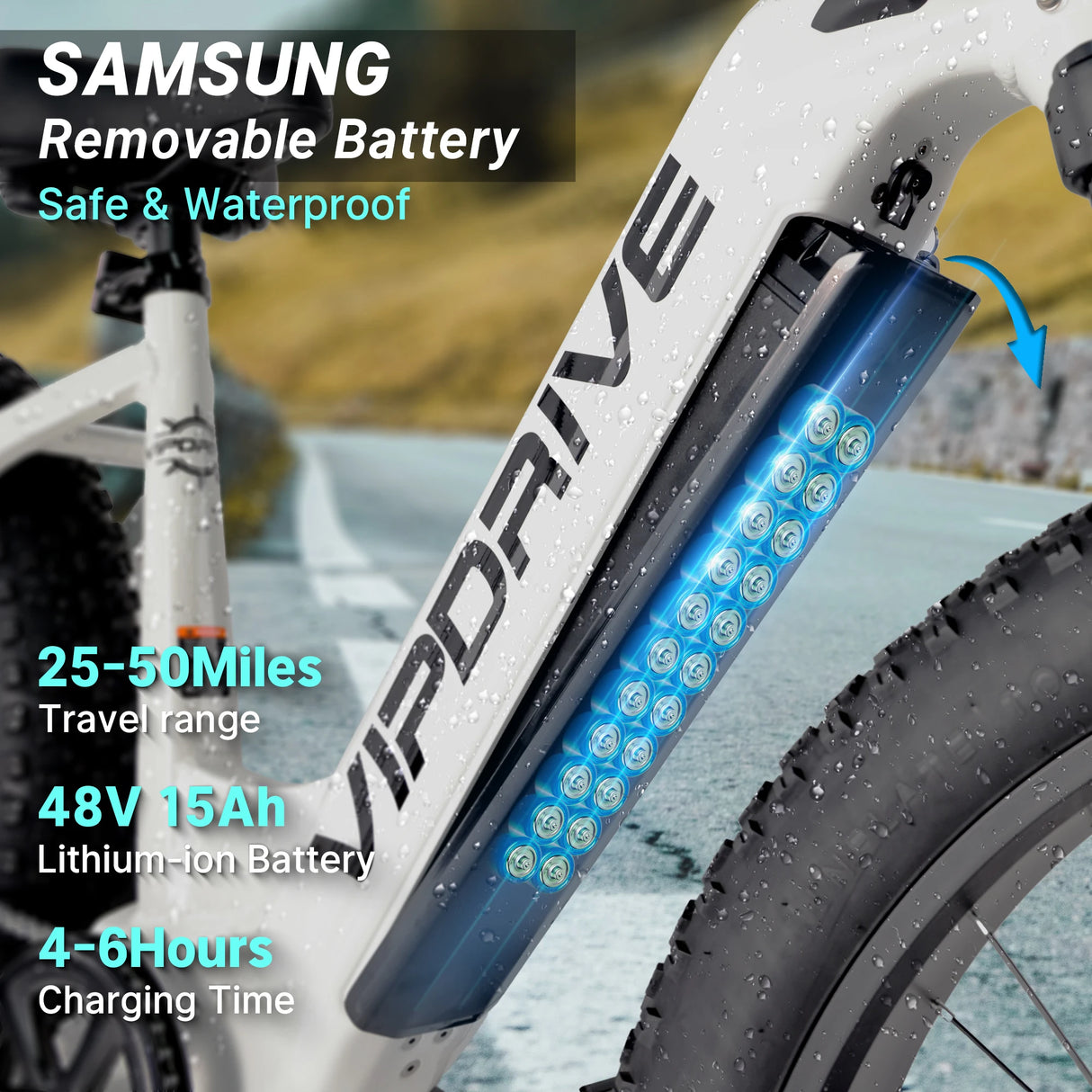 Vipdrive USA Warehouse Stock Drop Shipping Free Shipping 48V 15AH Best Battery Low Step Women 750W MTB Snow Beach Mountain Bike