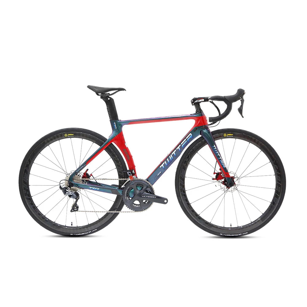 Wholesale 46-58cm Thru-axle & Disc Brake Bicycle Carbon Fiber Road Bike 700c