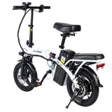 HONEY WHALE S6-S 14-Zoll-Elektrofahrrad 250W Motor 48V 10,4 Ah Batterie 25 km/h Vordere und mittlere Federung Dämpfung Doppels c