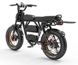 LANKELEISI X-Black Knight 2000W Electric Bike with Dual Motors 48V Aluminum Frame and 280KM Range Power by Lithium Battery