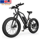 USA Stock 48V 13AH 500W Fat Tire Mountain Snow Full Suspension Ebike Multi Mode LCD Display Sport Ebike for Adults