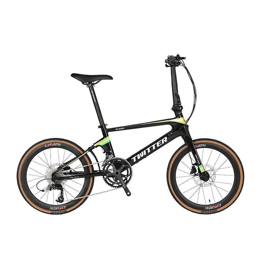 Twitter Bike F451  Foldable Bike Carbon Folding Bicycle Wheelset 20 Inch 22 Speed Carbon Folding Bike
