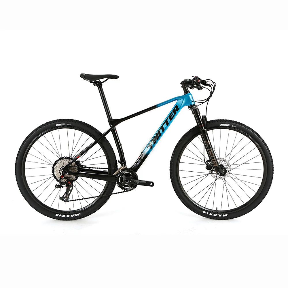 Twitter PREDATORpro Carbon Fiber Frame MTB Downhill Mountain Bikes Carbon M8100-2*12S Mountain Bike 29 Inch  Bicycle