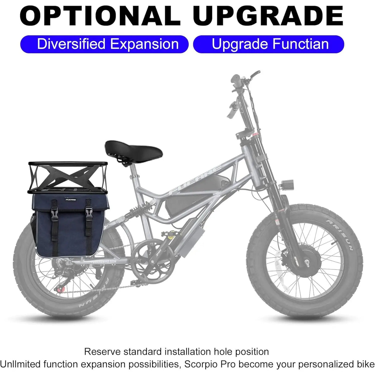 New Arrival Direct Factory Price High Power 1500W Dual 750W Motor Aluminum Alloy Fat Tire Electric Bike with Rear Shock Absorber