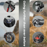 48V 13A Long Rang 24*4" Fat Tyre All Terrain Electric Mountain Bike Lockable Suspension 750W 45KPH Fast Ebike With Rear Rack