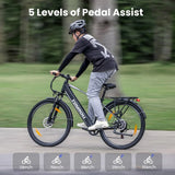 2025 Hotsale Mountainbike 250W 27,5 Zoll 15,6 Ah 250W 7-Gang Touroll J1 Elektro-Trekking rad mit 120kg Last