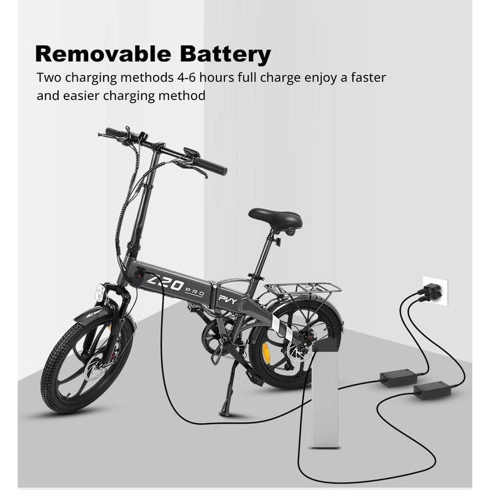 PVY Elektro fahrrad Gleiches Fahrrad 500W 25 km/h 10,4 Ah 80-100km City Electric Bike 500W Full Suspension Folding Ebike