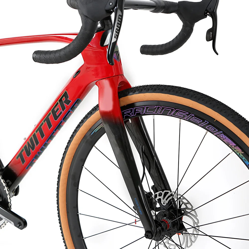 2021 New Model Twitter Gravel-V2 Road Bike 700C Twitter Gravel Bike Carbon Road Bicycle Gravel