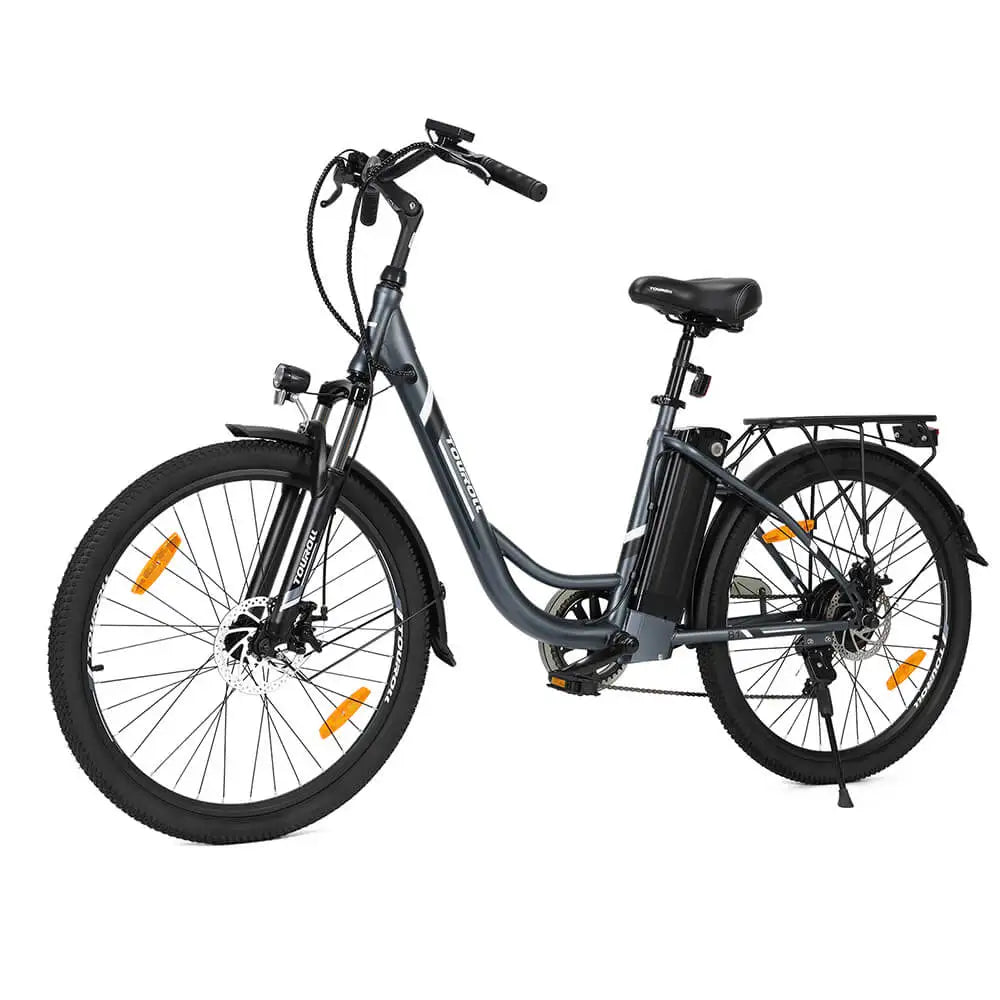 Elektrisches Citybike 250W 15,6 Ah 45Nm Drehmoment 5 Hilfs stufen 7-Gang Shimano Gear Touroll B1 mit leistungs starkem Motor