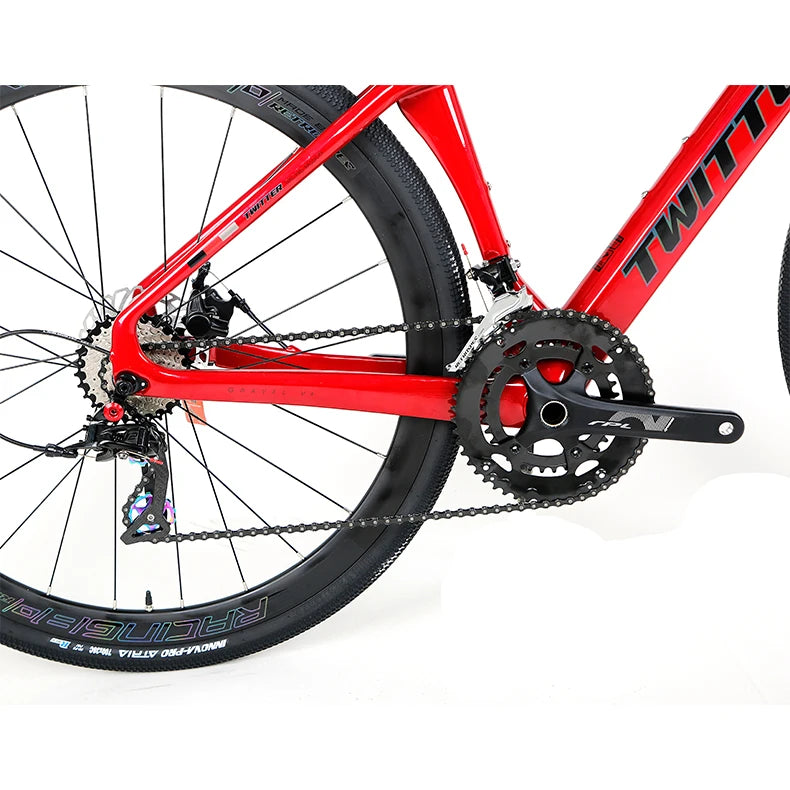 Twitter Cheap Road Bikes Gravel V3 700*38C Off Road Bike Road Bike Bicycle Full Carbon Fibre Carbon Fiber 700c Disc Brake 150KG