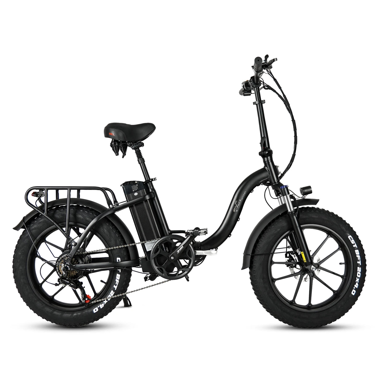 CMACEWHEEL Y20 Plus 48v Folding Electric City Bike with 20Ah Battery Smart Digital Type App Support Step through Fat Tire Ebike