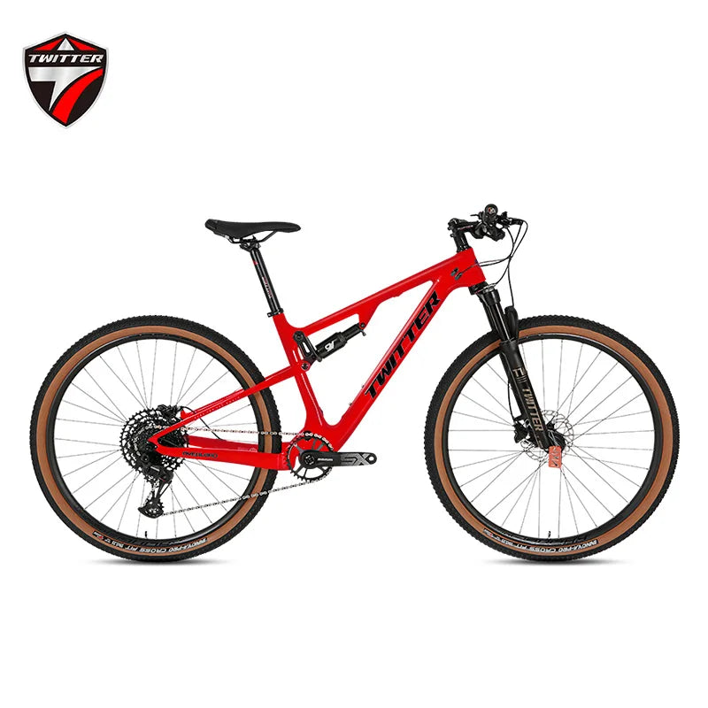 Twitter Full Suspension MTB Carbon Mountain Bike Hot Sale OVERLORD  XT-12speed 29inch Mountain Bike Bicycles