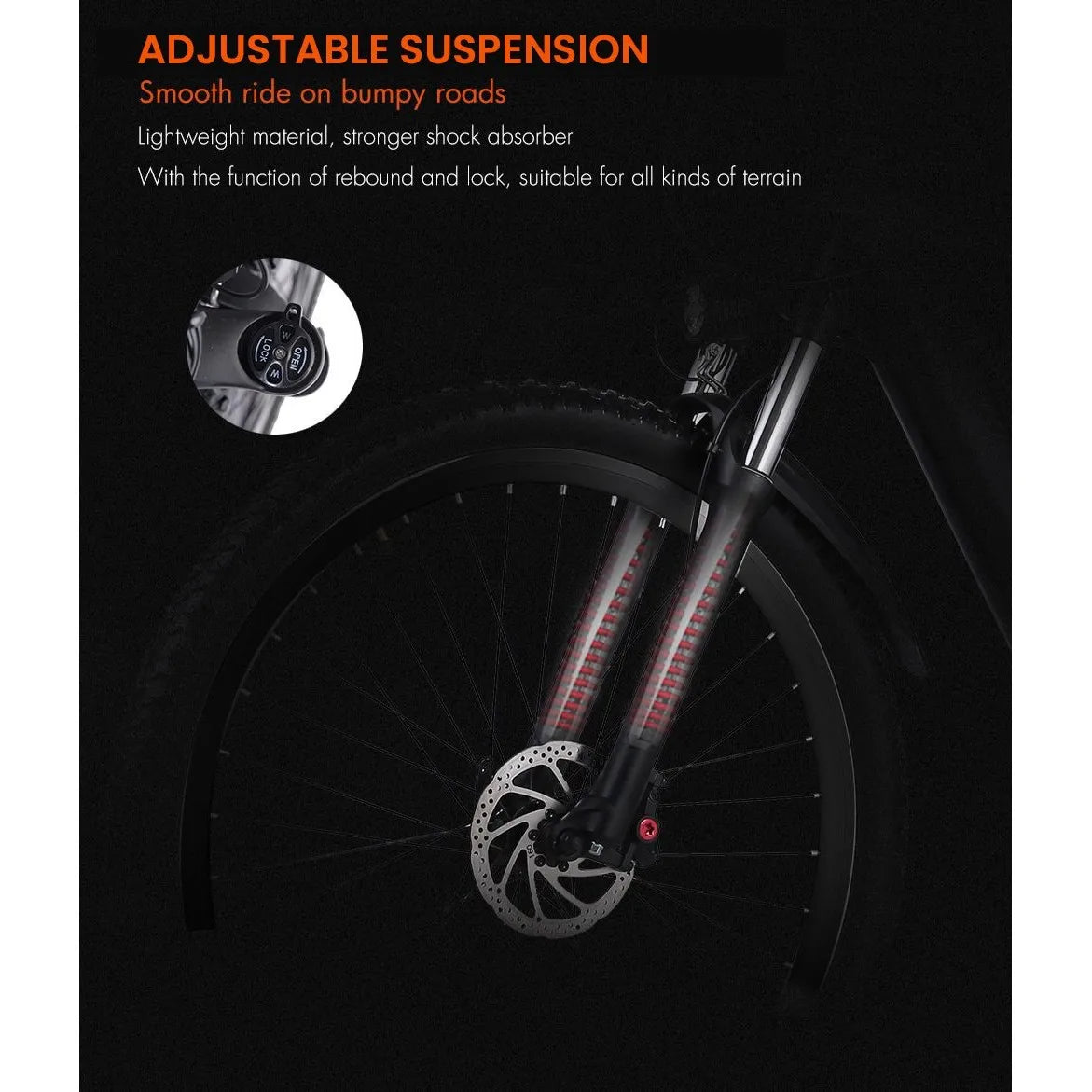 Elektro fahrrad verkäufer 1000W E-Bike Dirt Bike 27 Zoll Offroad Erwachsene Elektro Mountainbike Voll federung MTB Kostenloser V