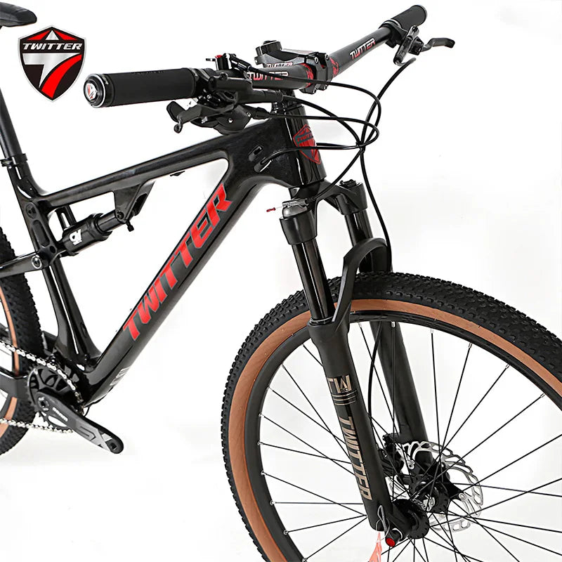 Twitter Suspension Carbon Mountain Bike for Sale OVERLORD 12speed  29inch Mountain Bike Full Suspension Bicycles Mountain Bike