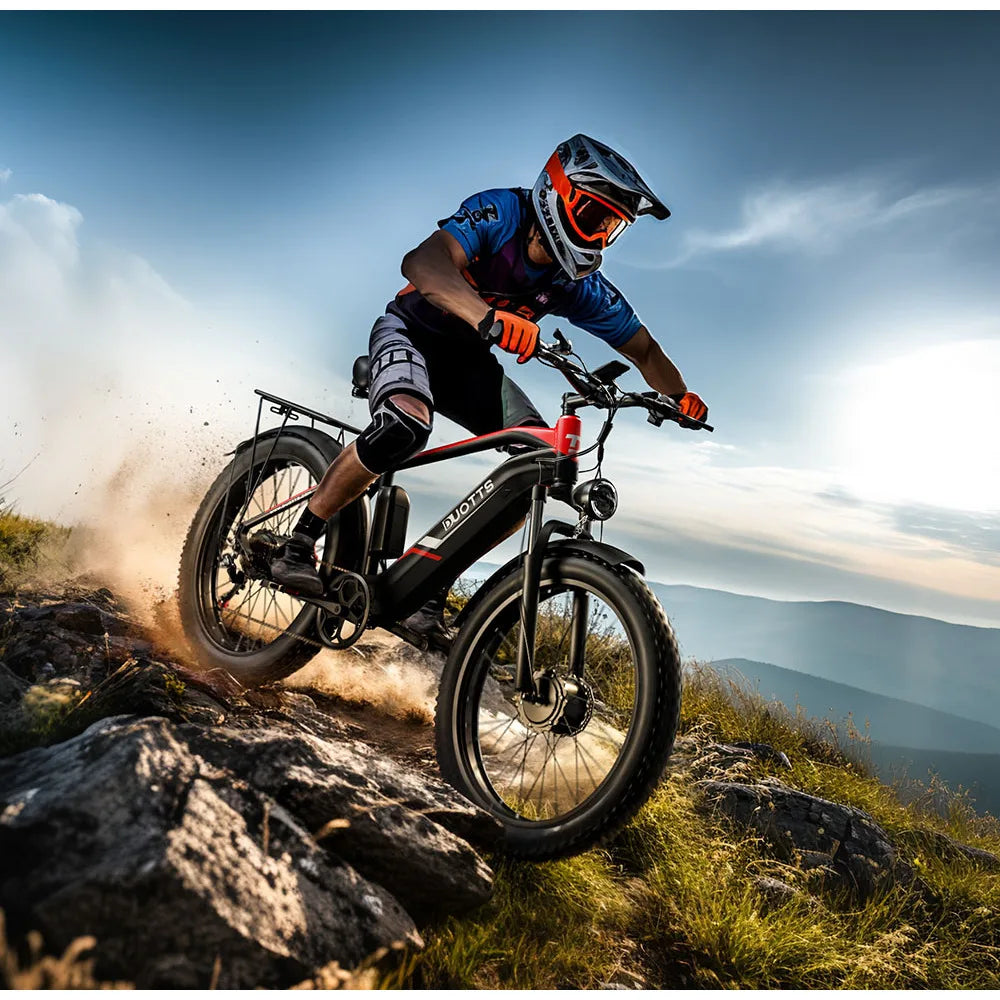 Duotts F26 Elektro fahrrad Fat Tire Elektrisches Mountainbike Doppel motor Offroad MTB Cycle 26*4.0 Ebike Beach Cruiser für Schn