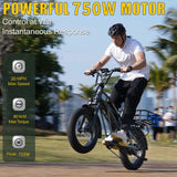Fucare E-Bikes Gemini X Dual Battery 30AH 750W 48V Motor High Speed 100-120 Miles  Electric Bike for Adults