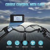 Electric City Bike Lightweight High Carbon Steel Ebike 48V 7.8AH  Battery Cycle Two Seater Bicycle With Throttle