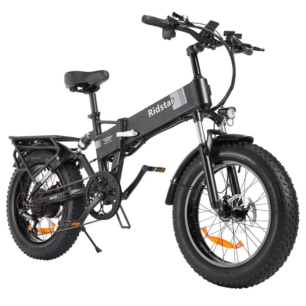 1000W 48V 15AH 45 km/h 80km Ridstar H20 Klapp-Elektro fahrrad mit 20 Zoll fetten Reifen vorne und hinten Doppel hydraulik federu