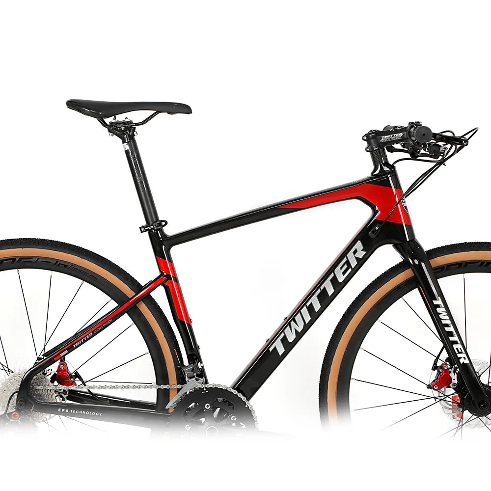 Twitter Professional Road Bike Hybrid Cycle Road Bikes 22 Speed Hybrid Gravel Bike for Carbon Fiber Frame