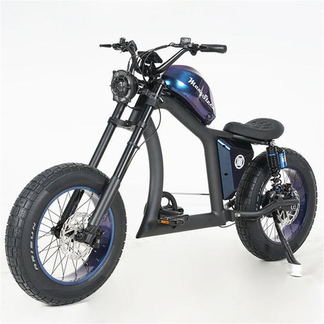Mangosteen Chopper Electric Bike FT02 750W Motor 48V22.5AH Range Up to 120km