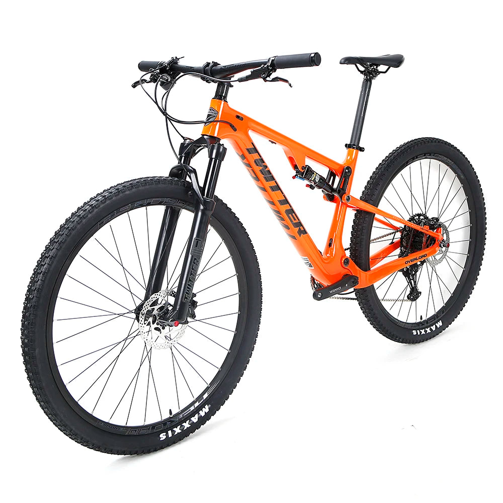 Twitter Overlord Carbon Fiber Mountain Bike Full Suspension Mtb 29 Inch  M6100-12 Speed Dual Suspension Mtb